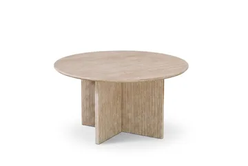 Edda Soffbord Rund 85 cm - Travertin - Möbler - Bord & matgrupp - Soffbord