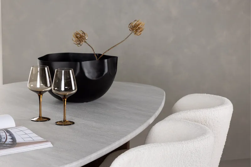 Edina Matgrupp 180 cm Oval med 4 Edina Stolar - Mocca - Möbler - Bord & matgrupp - Matgrupp