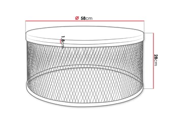Elani Soffbord 58 cm - Svart - Möbler - Bord & matgrupp - Soffbord