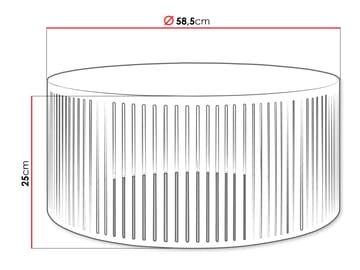 Elenio Soffbord 59 cm Rund - Svart|brun - Möbler - Bord & matgrupp - Soffbord