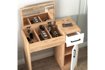 Elgar Sminkbord 77 cm - Brun/Vit - Möbler - Bord & matgrupp - Sminkbord & toalettbord