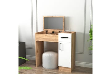 Elgar Sminkbord 77 cm - Brun/Vit - Möbler - Bord & matgrupp - Sminkbord & toalettbord