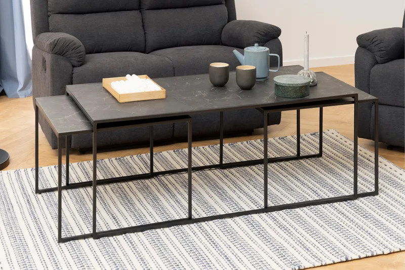 Elgrau Soffbord 120x60 cm - Svart - Möbler - Bord & matgrupp - Soffbord