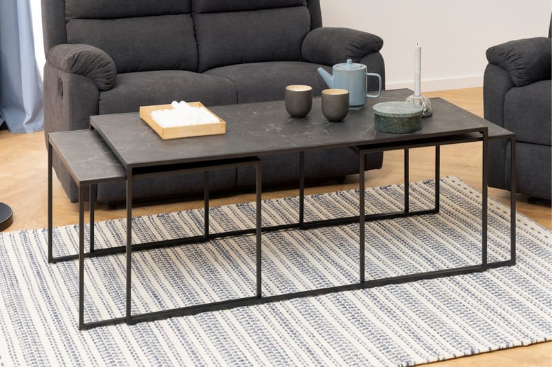 Elgrau Soffbord 120x60 cm - Svart - Möbler - Bord & matgrupp - Soffbord