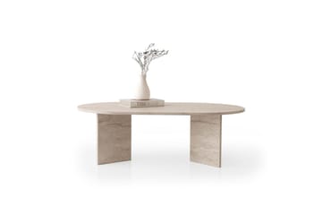 Elith Soffbord 128 cm - Travertine - Möbler - Bord & matgrupp - Soffbord