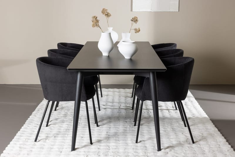 Ellis Matbord 230x85 cm med 6 Berit Karmstol