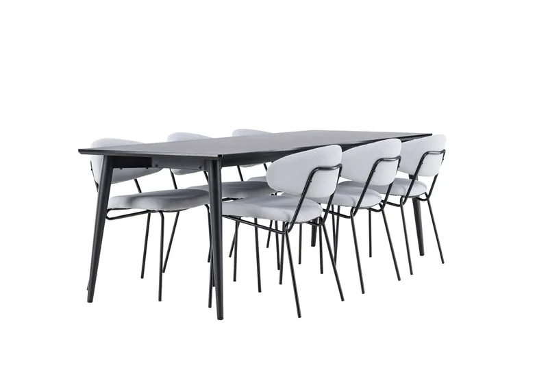 Ellis Matbord 230x85 cm med 6 Chico Matstol - Möbler - Bord & matgrupp - Matgrupp