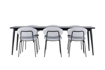 Ellis Matbord 230x85 cm med 6 Chico Matstol - Möbler - Bord & matgrupp - Matgrupp