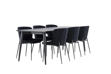Ellis Matbord 230x85 cm med 6 Modesto Matstol - Möbler - Bord & matgrupp - Matgrupp
