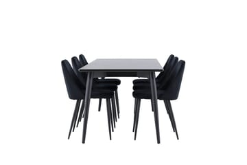 Ellis Matbord 230x85 cm med 6 Night Matstol - Möbler - Bord & matgrupp - Matgrupp