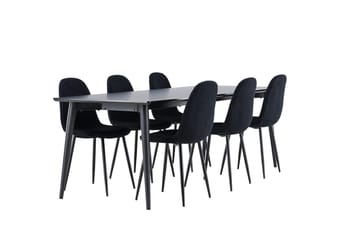 Ellis Matbord 230x85 cm med 6 Polar Matstol - Möbler - Bord & matgrupp - Matgrupp