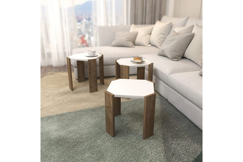 Elvaran Soffbord 44,5 cm - Brun/Vit - Möbler - Bord & matgrupp - Soffbord