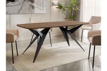 Elvora Matbord 160 cm Rektangulär - Brun/Svart - Möbler - Bord & matgrupp - Matbord & köksbord