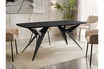 Elvora Matbord 160 cm Rektangulär - Svart - Möbler - Bord & matgrupp - Matbord & köksbord