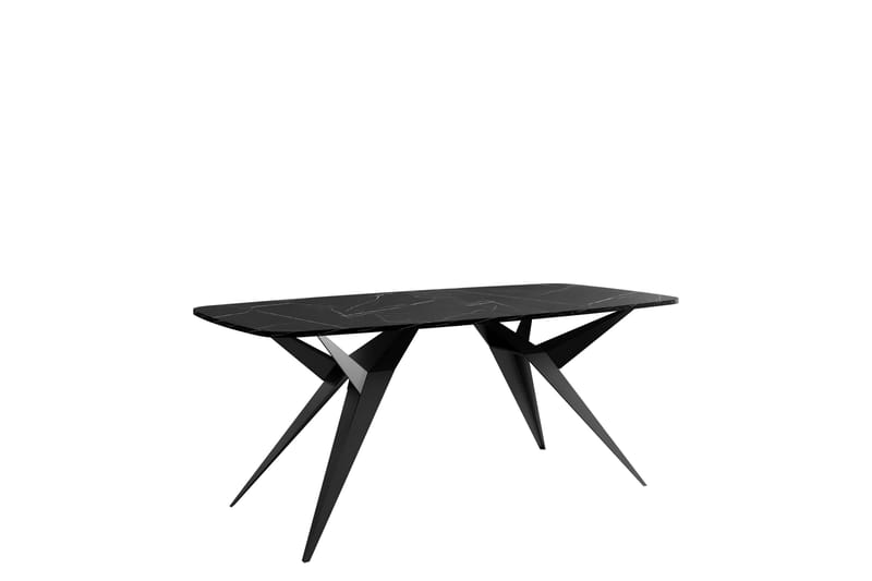 Elvora Matbord 160 cm Rektangulär, Svart