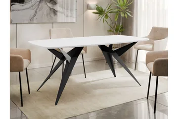 Elvora Matbord 160 cm Rektangulär - Vit - Möbler - Bord & matgrupp - Matbord & köksbord