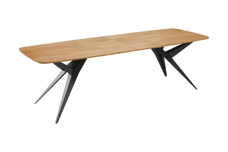 Elvora Matbord 160 cm Rektangulär - Vit/Svart - Möbler - Bord & matgrupp - Matbord & köksbord