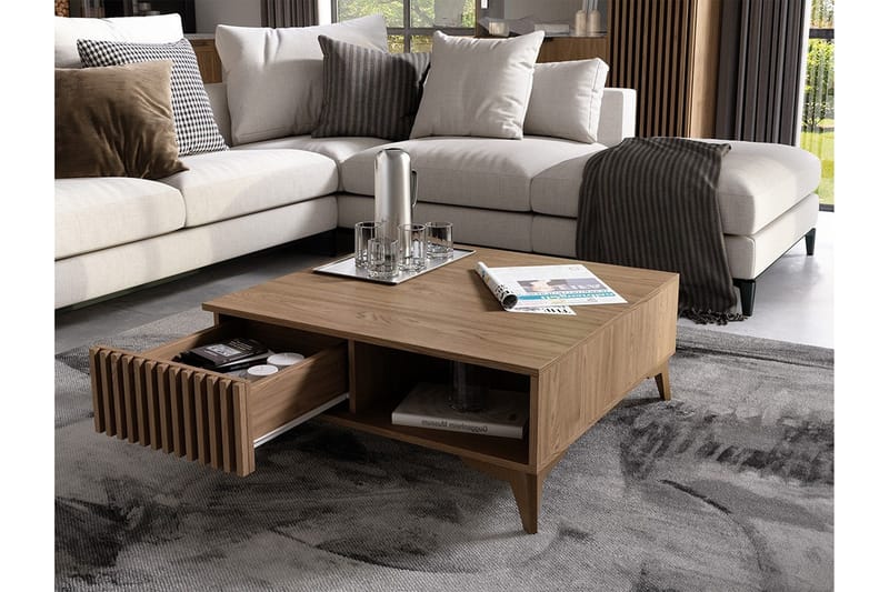 Entsian Soffbord 80 cm - Brun - Möbler - Bord & matgrupp - Soffbord