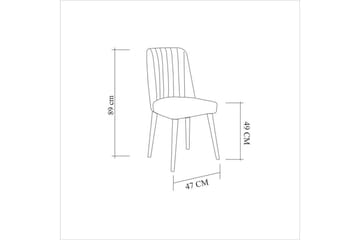 Ergene Matgrupp 120 cm Rektangulär - Natur/Grön - Möbler - Bord & matgrupp - Matgrupp