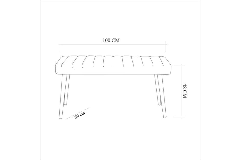 Ergene Matgrupp 120 cm Rektangulär - Natur/Marinblå - Möbler - Bord & matgrupp - Matgrupp