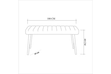 Ergene Matgrupp 120 cm Rektangulär - Natur/Sten - Möbler - Bord & matgrupp - Matgrupp