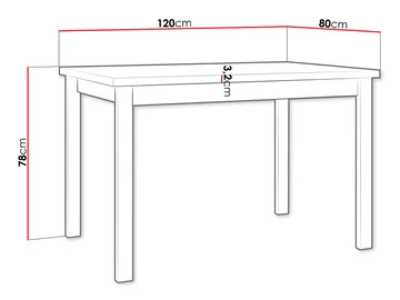 Ericka Matbord 120 cm Rektangulär - Svart/Brun - Möbler - Bord & matgrupp - Matbord & köksbord