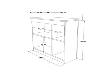 Ermanno Barbord 120 cm - Ek - Möbler - Bord & matgrupp - Barbord & ståbord