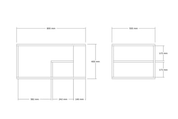 Eros Soffbord 80 cm Beige - Beige - Möbler - Bord & matgrupp - Soffbord