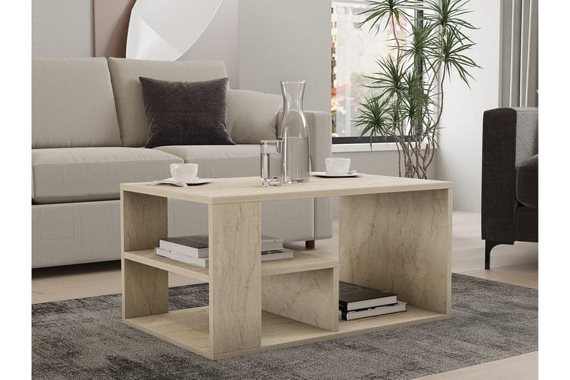 Eros Soffbord 80 cm Beige - Beige - Möbler - Bord & matgrupp - Soffbord