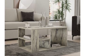 Eros Soffbord 80 cm - Vit marmor - Möbler - Bord & matgrupp - Marmorbord