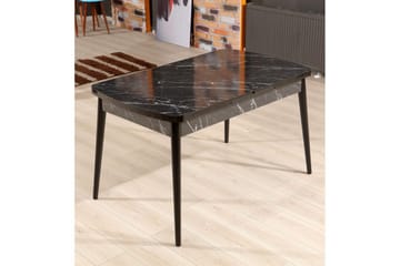 Eryon Matbord 132 cm Rektangulär - Svart/Vit - Möbler - Bord & matgrupp - Matbord & köksbord