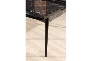 Eryon Matbord 132 cm Rektangulär - Svart/Vit - Möbler - Bord & matgrupp - Matbord & köksbord