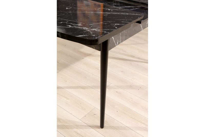 Eryon Matbord 132 cm Rektangulär - Svart/Vit - Möbler - Bord & matgrupp - Matbord & köksbord