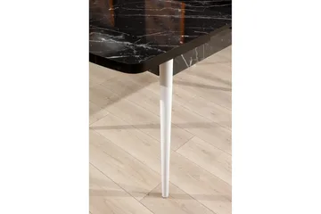 Eryon Matbord 132 cm Rektangulär - Svart/Vit - Möbler - Bord & matgrupp - Matbord & köksbord