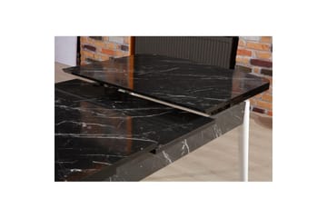 Eryon Matbord 132 cm Rektangulär - Svart/Vit - Möbler - Bord & matgrupp - Matbord & köksbord