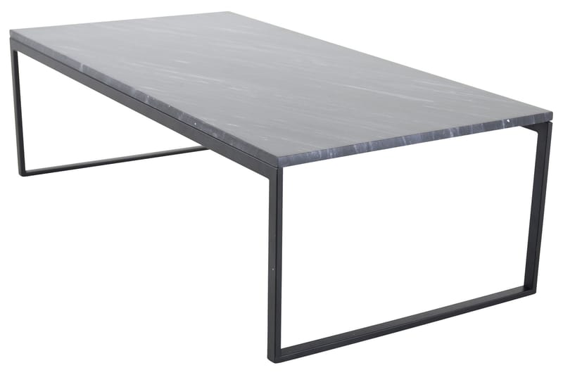 Estelle 120 cm Rektangulärt Soffbord i Sten med Slim Underrede - Grå - Möbler - Bord & matgrupp - Marmorbord