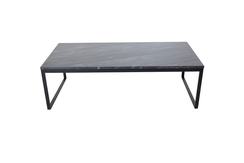 Estelle 120 cm Rektangulärt Soffbord i Sten med Slim Underrede, Grå