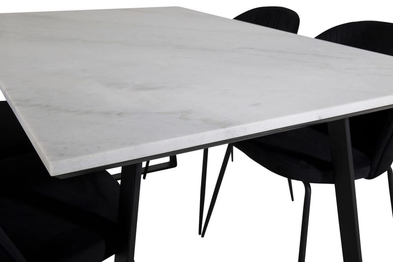 Estelle matbord med 4 Wrinkles Matstol - Möbler - Bord & matgrupp - Matgrupp