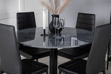 Estelle Matgrupp 106 cm Rund med 4 Slim stolar - Möbler - Bord & matgrupp - Matgrupp