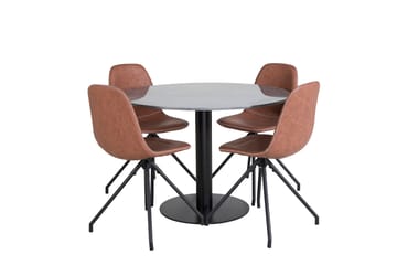 Estelle Matgrupp 106 cm Rund med 4 Polar stolar