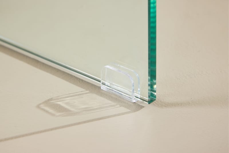Ester Rektangulärt Soffbord i Trä och Glas - Vit - Möbler - Bord & matgrupp - Soffbord