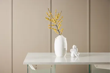 Ester Rektangulärt Soffbord i Trä och Glas - Vit - Möbler - Bord & matgrupp - Soffbord