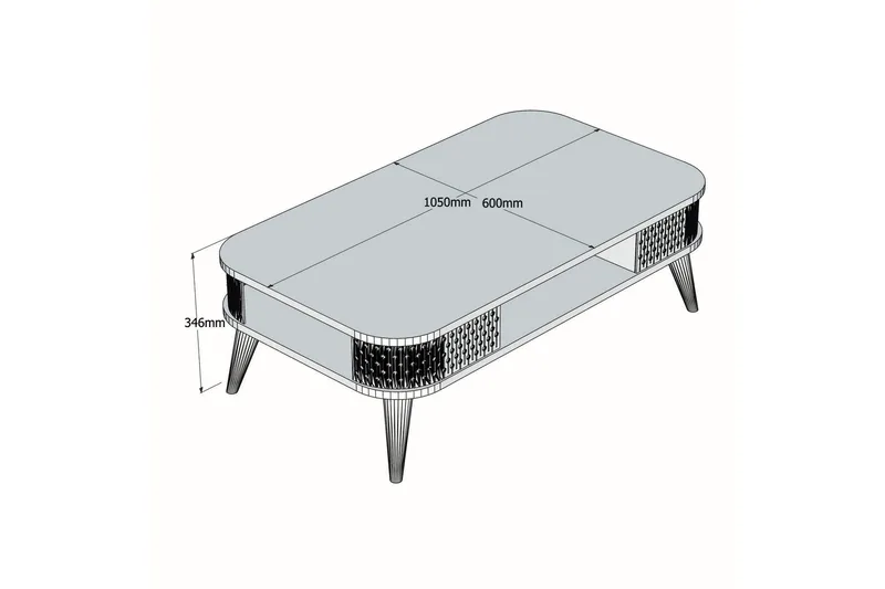 Eylul Soffbord 105 cm - Beige - Möbler - Bord & matgrupp - Soffbord