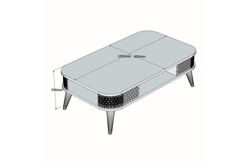Eylul Soffbord 105 cm - Beige - Möbler - Bord & matgrupp - Soffbord