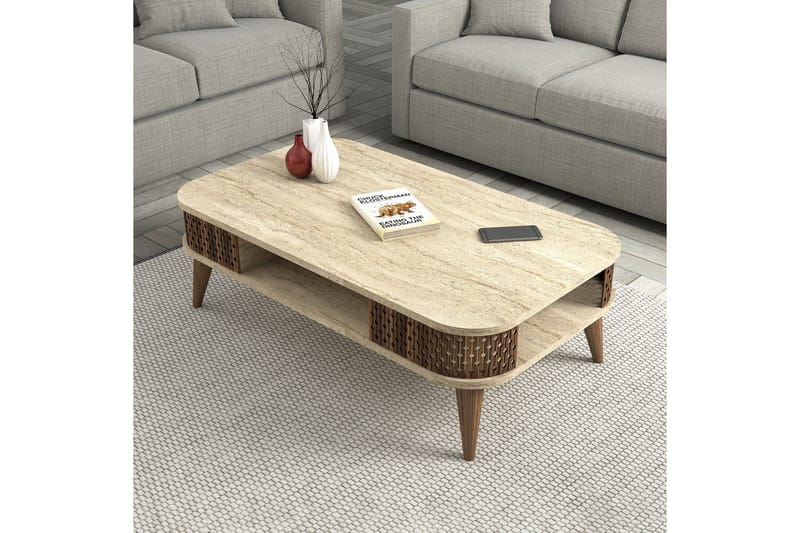 Eylul Soffbord 105 cm - Beige - Möbler - Bord & matgrupp - Soffbord