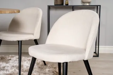 Ezra Matgrupp 100 cm Rund med 4 Sedavi Stolar - Beige - Möbler - Bord & matgrupp - Matgrupp