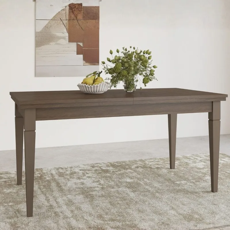 Förlängningsbart Matbord Evora 160 cm - Ljus Beige - Möbler - Bord & matgrupp - Matbord & köksbord
