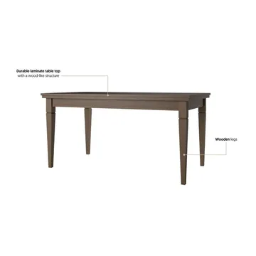 Förlängningsbart Matbord Evora 160 cm - Ljus Beige - Möbler - Bord & matgrupp - Matbord & köksbord