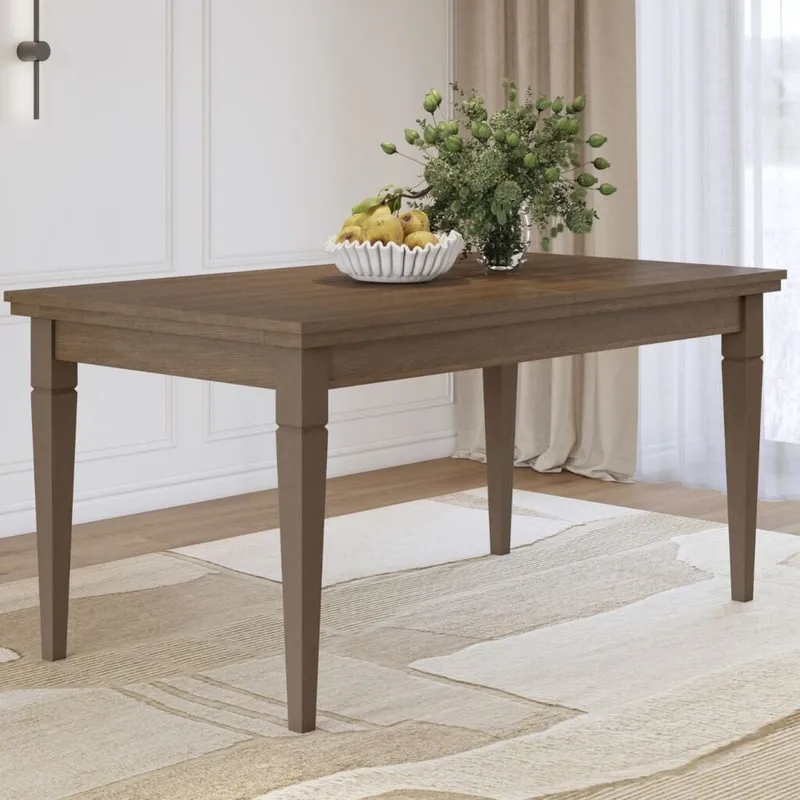 Förlängningsbart Matbord Evora 160 cm - Ljus Beige - Möbler - Bord & matgrupp - Matbord & köksbord