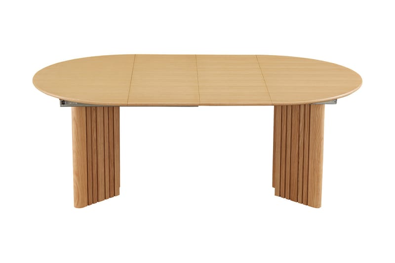 Förlängningsbart Runt Matbord Damiene 120/200 cm - Natur - Matbord & köksbord